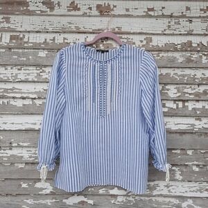 Kobi Halperin striped silk blend top size medium